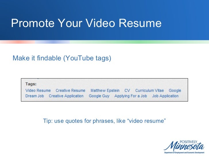 Youtube job search